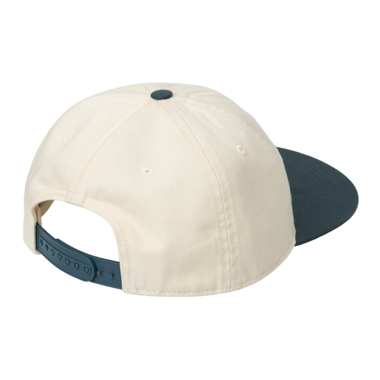 Carhartt WIP Alston Cotton Twill Cap - Natural / Deep Lagoon