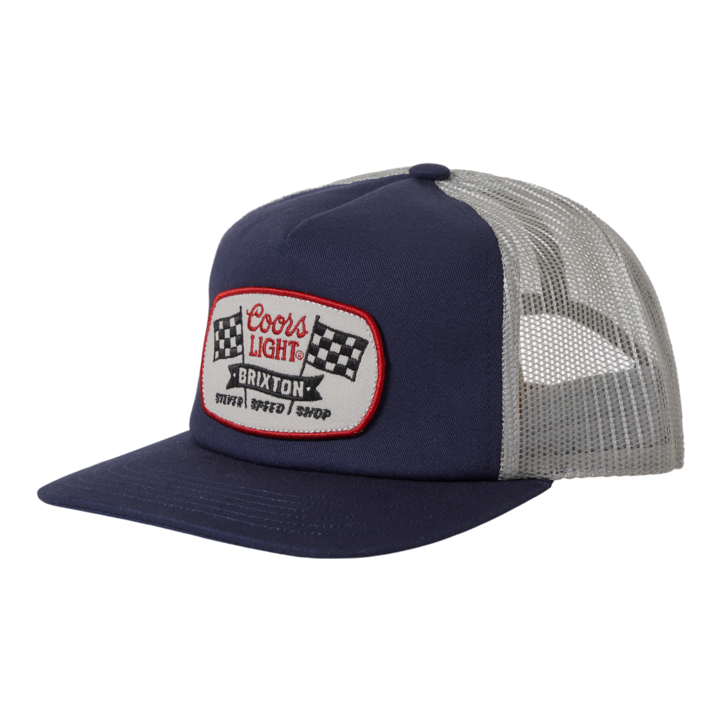 Brixton x Coors Light Pit Stop MP Trucker - Navy Silver