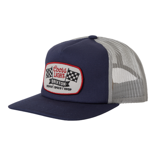 Brixton x Coors Light Pit Stop MP Trucker - Navy Silver