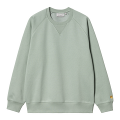 Carhartt WIP Chase Sweat - Glassy Teal/Gold