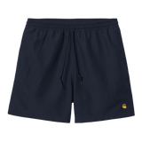 Carhartt WIP Chase Swim Trunks - Dark Navy/Gold