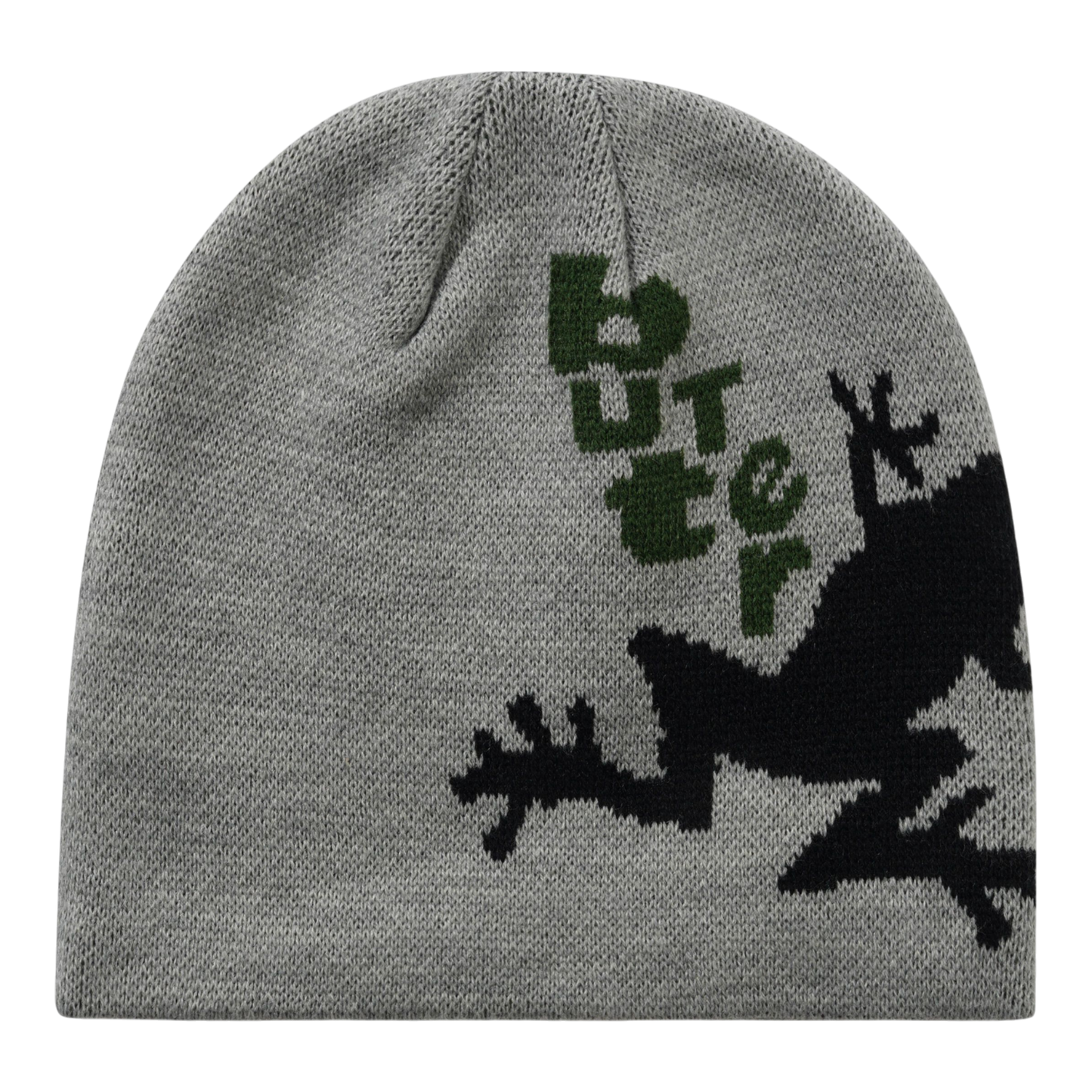 Butter Goods - Croaker Skully Beanie - Heather Grey