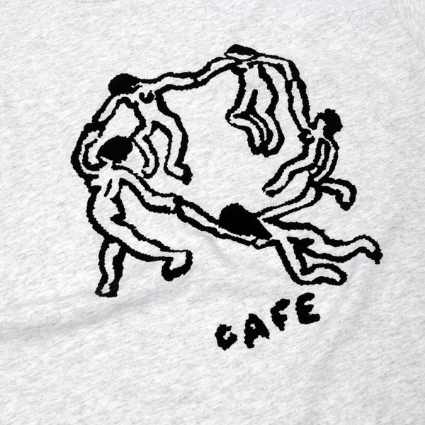 Skate Cafe Dance Circle T-Shirt -Ash Heather