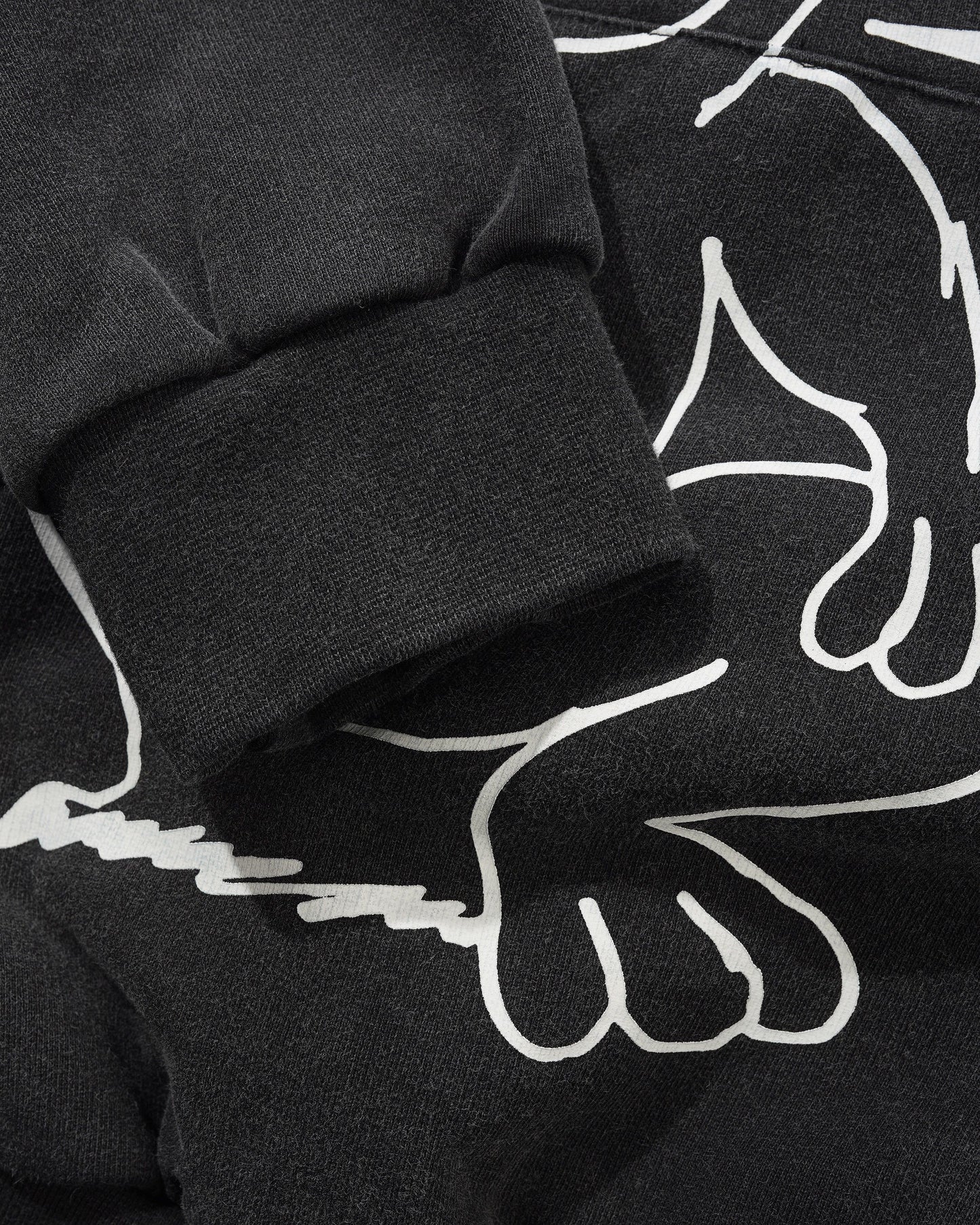 Butter Goods x Daniel Johnston- Enemy Pullover Hood - Washed Black