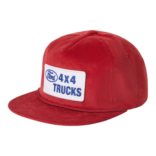 Brixton X Ford 4x4 HP Snapback - Candy Apple Red
