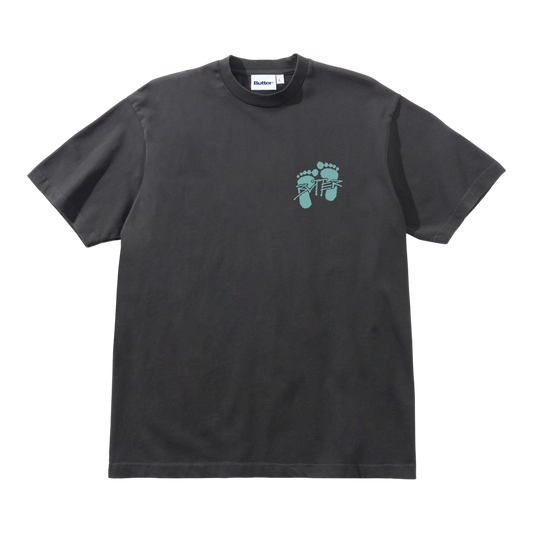 Butter Goods - Footprints T-Shirt - Black