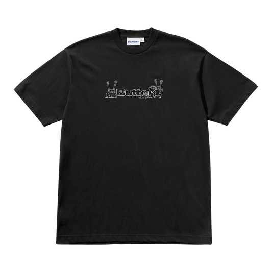 Butter Goods x Daniel Johnson - Frog Logo T-Shirt - Black