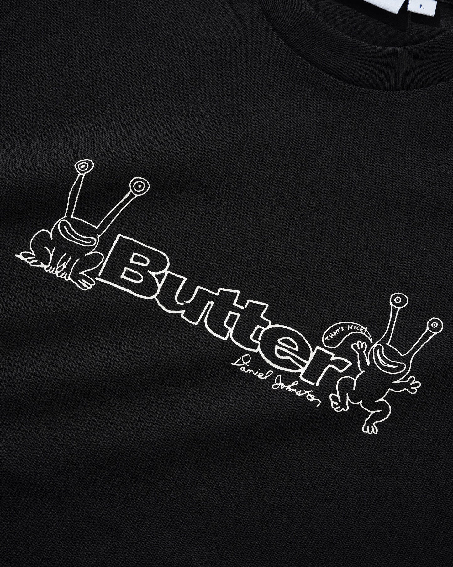 Butter Goods x Daniel Johnson - Frog Logo T-Shirt - Black