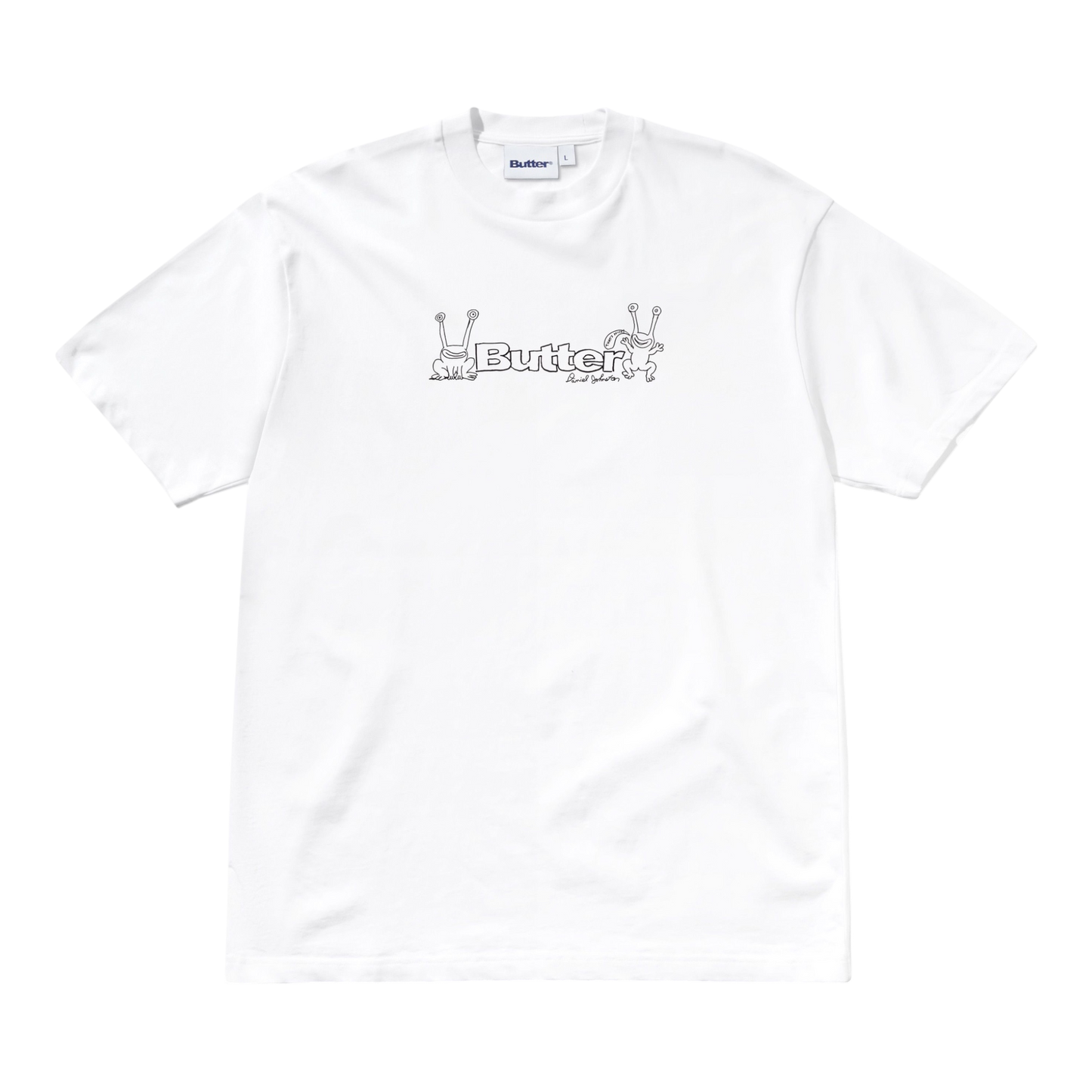 Butter Goods x Daniel Johnson - Frog Logo T-Shirt - White