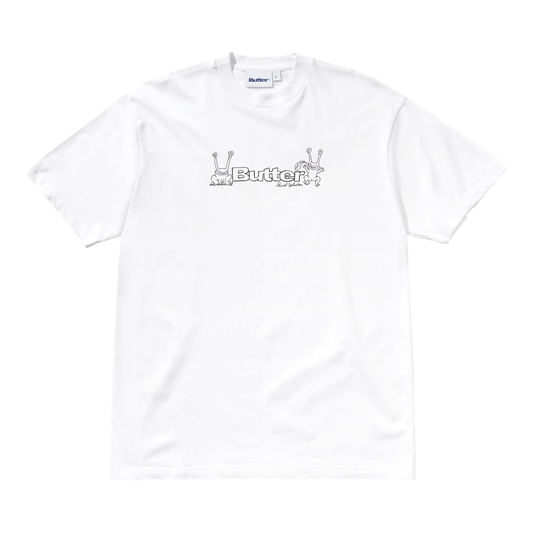 Butter Goods x Daniel Johnson - Frog Logo T-Shirt - White