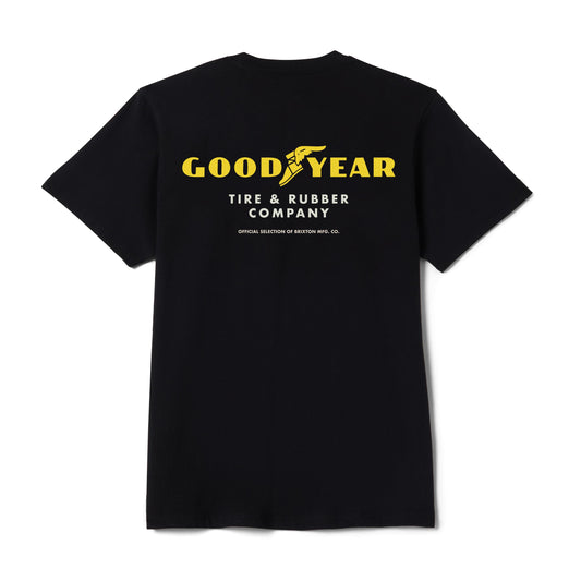 Brixton x Goodyear Service Pocket T-Shirt - Black