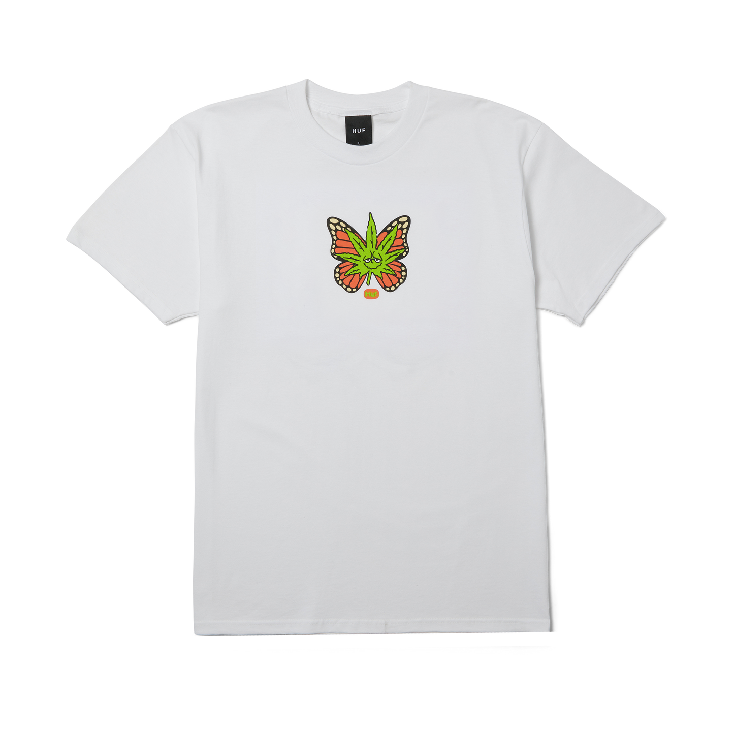 HUF Green Budderfly SS T-Shirt - White