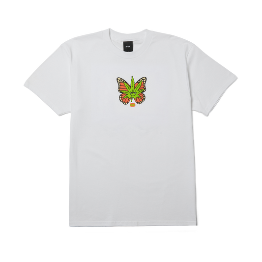 HUF Green Budderfly SS T-Shirt - White