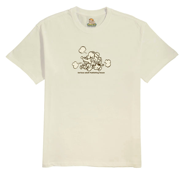 Serious Adult After School Club T-shirt - Natural