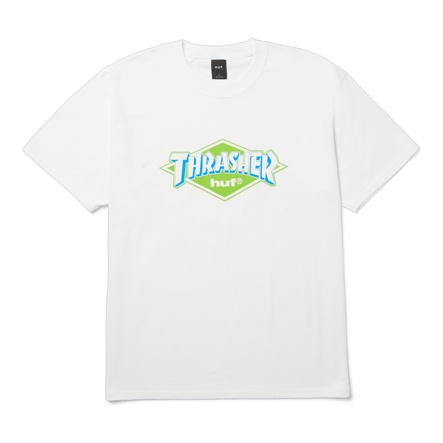 HUF x Thrasher Logo SS T-Shirt - White
