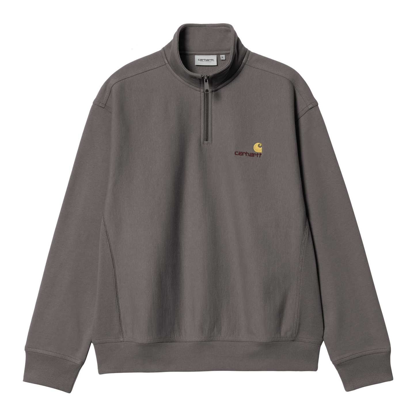 Carhartt WIP Half Zip American Script Sweat - Porphyry