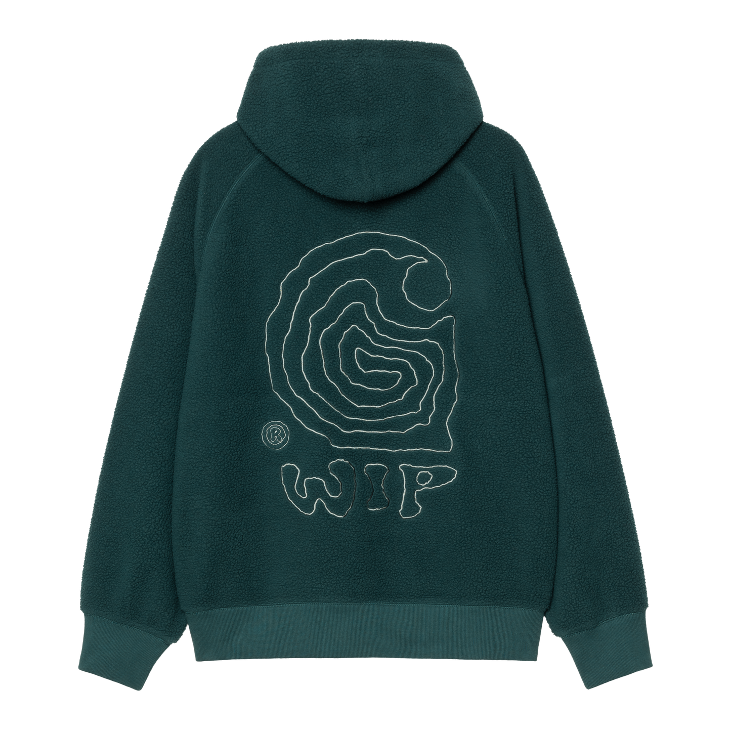 Carhartt WIP Hooded Helix Sweatshirt - Deep Lagoon / Silver Pine