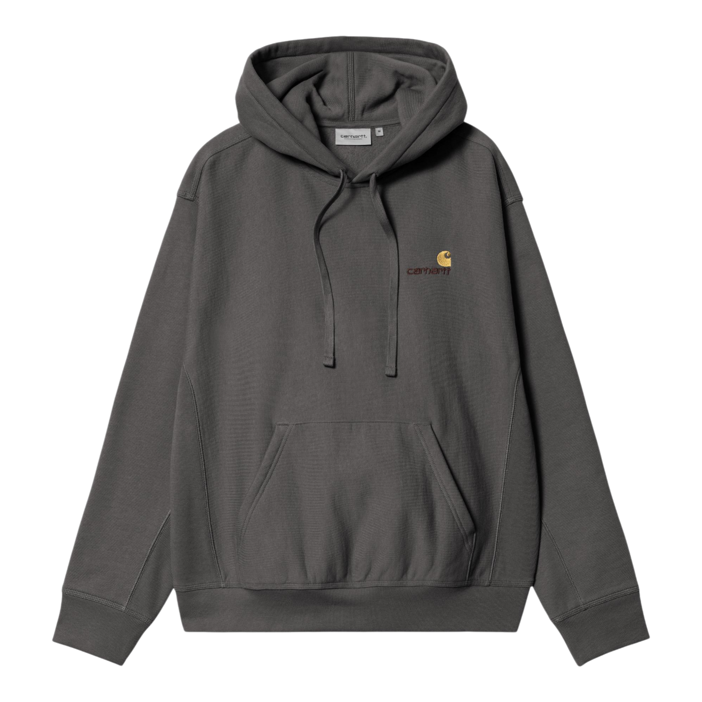 Carhartt WIP Hooded American Script Sweatshirt - Graphite