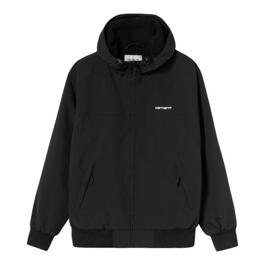 Carhartt WIP Hooded Sail Jacket- Black / White