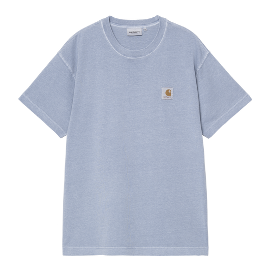 Carhartt WIP S/S Nelson T-Shirt - Gentle Blue Garment Dyed