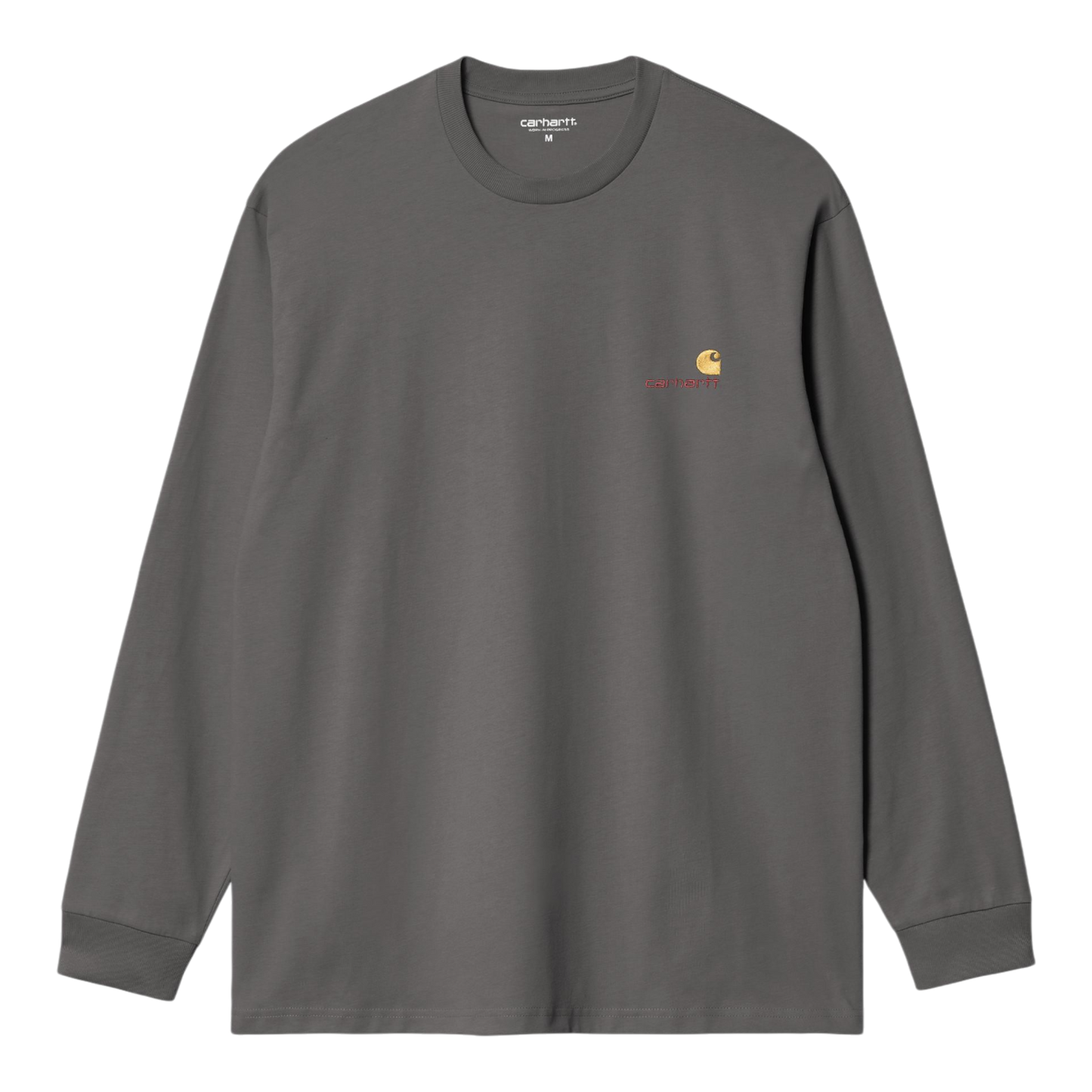 Carhartt WIP L/S American Script T-Shirt - Graphite