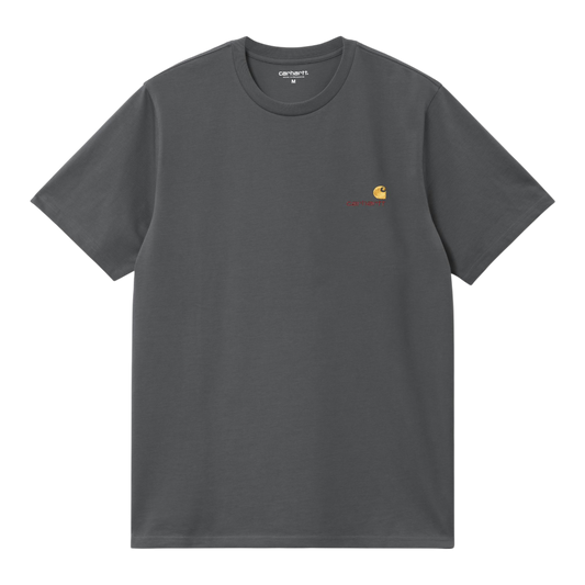 Carhartt WIP S/S American Script T-Shirt - Graphite