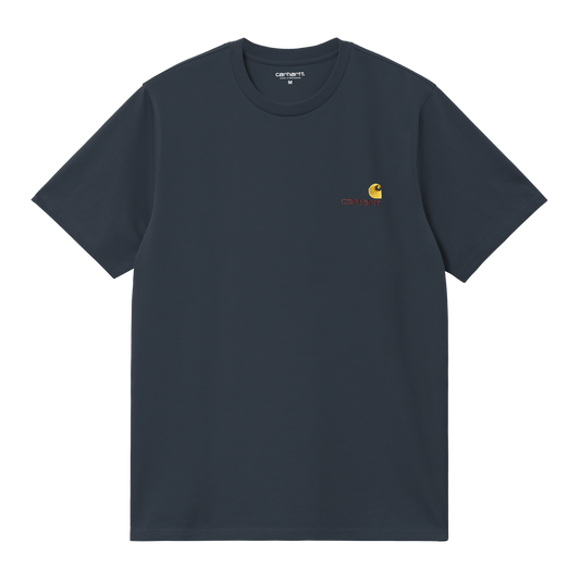 Carhartt WIP S/S American Script T-Shirt - Deep Night