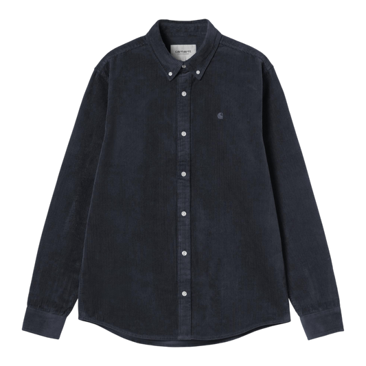 Carhartt WIP L/S Madison Cord Shirt - Dark Navy