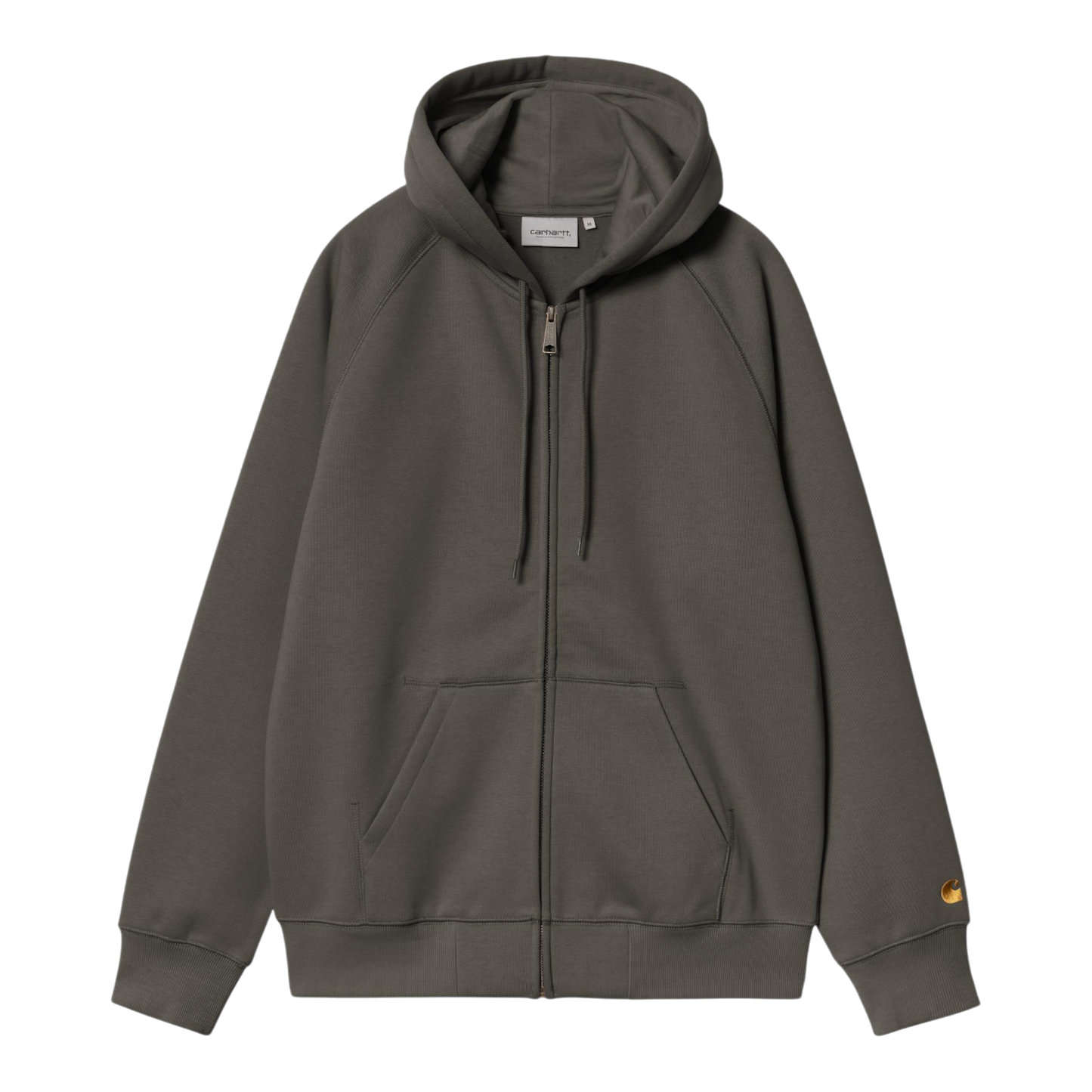 Carhartt WIP Hooded Chase Jacket - Shungite/Gold