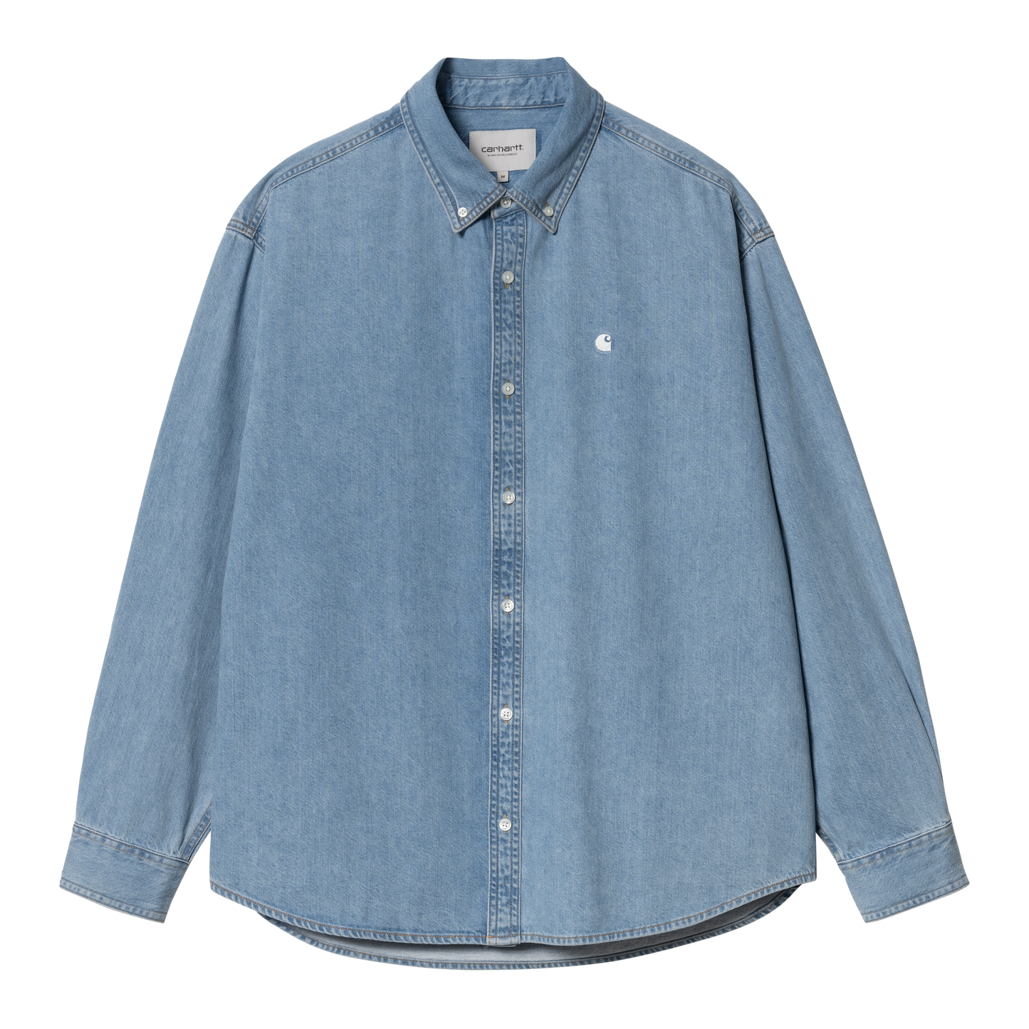 Carhartt WIP L/S Lucas Shirt - Blue Bleached