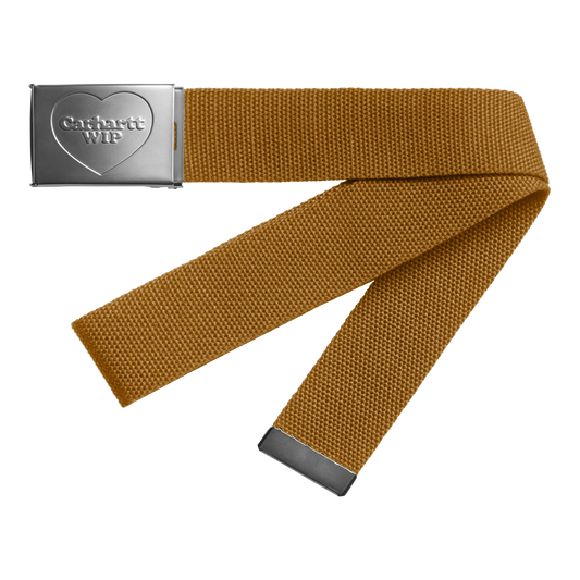 Carhartt WIP Heart Clip Belt - Hamilton Brown / Silver