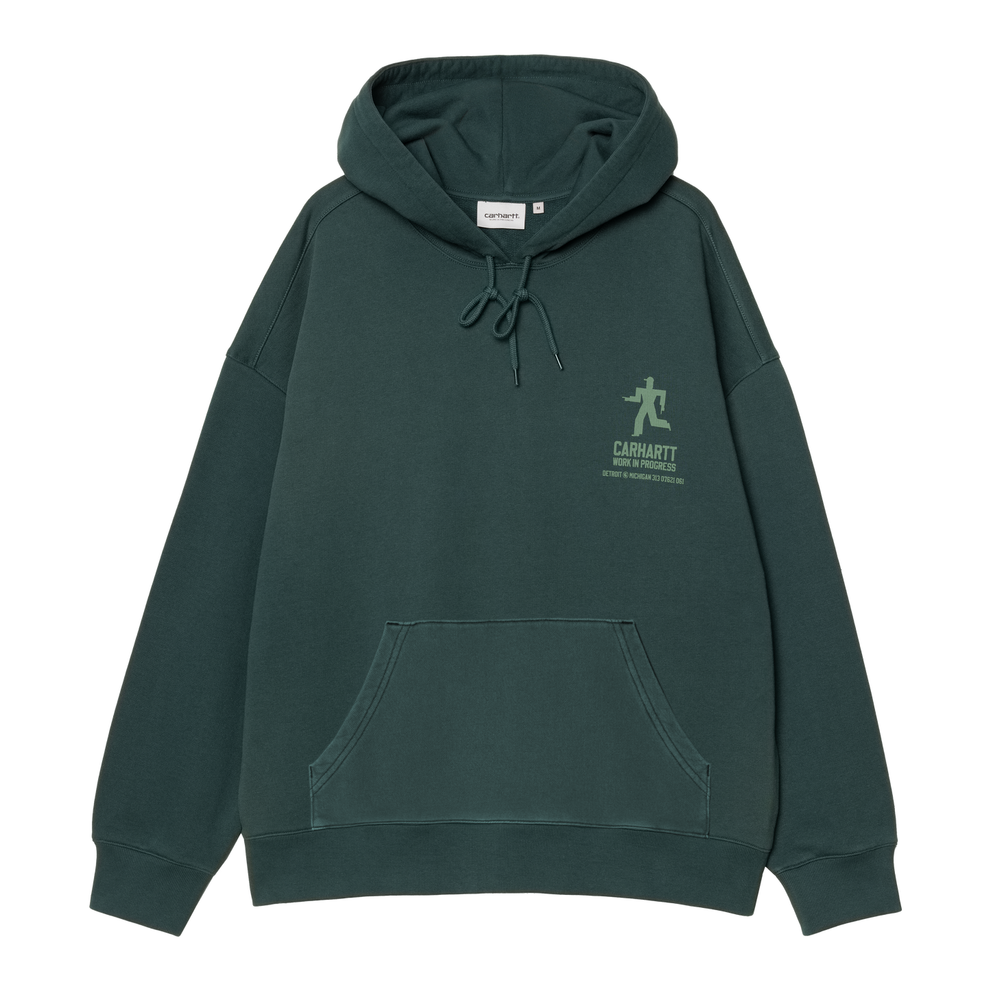 Carhartt WIP Hooded Distance Sweatshirt - Dark Fir Stone Dyed