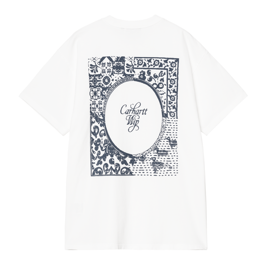 Carhartt WIP S/S Vestige T-Shirt - White Stone Washed