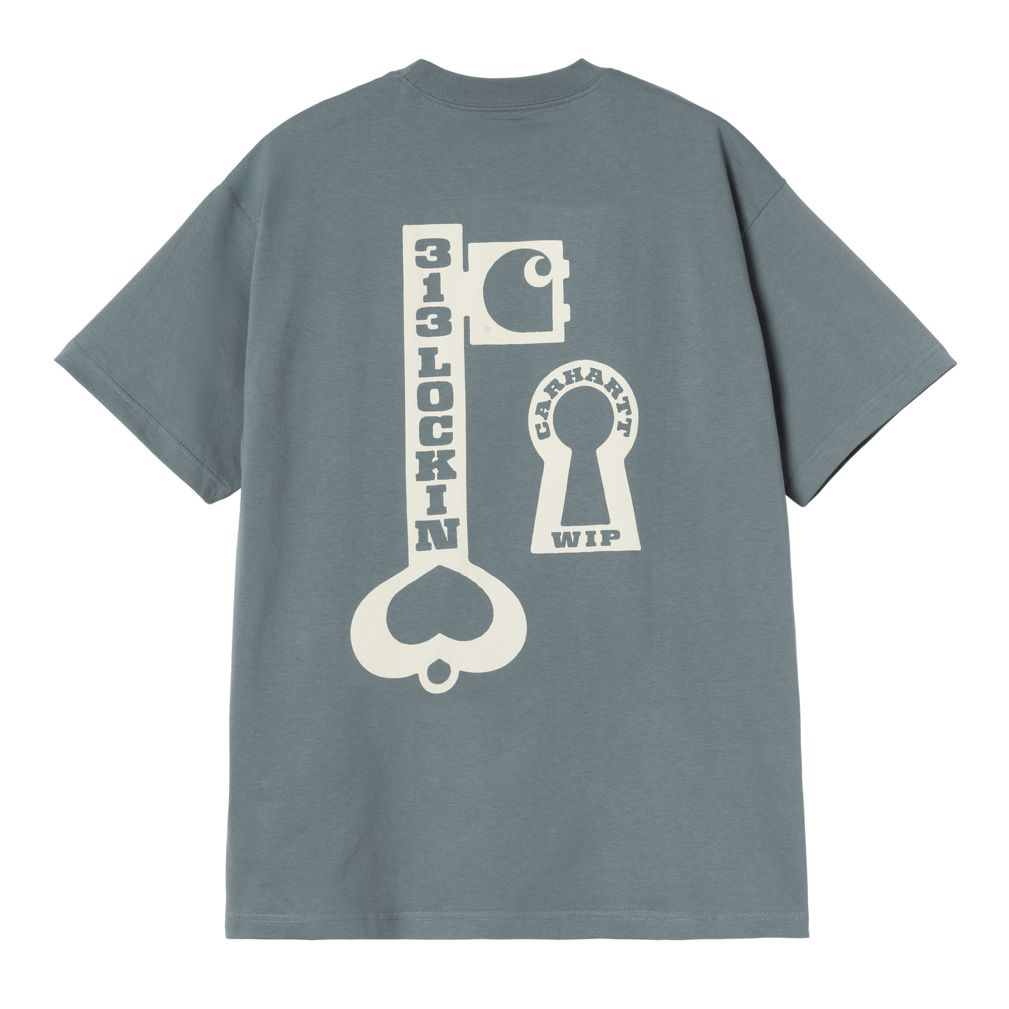 Carhartt WIP S/S Locked T-Shirt - Cozy Blue
