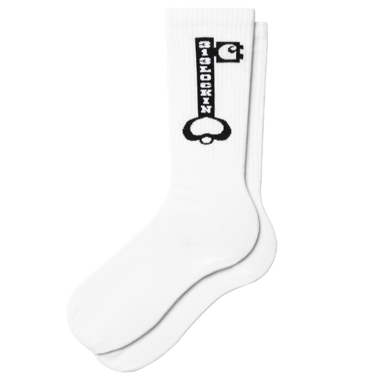 Carhartt WIP - Locked Socks - White / Black