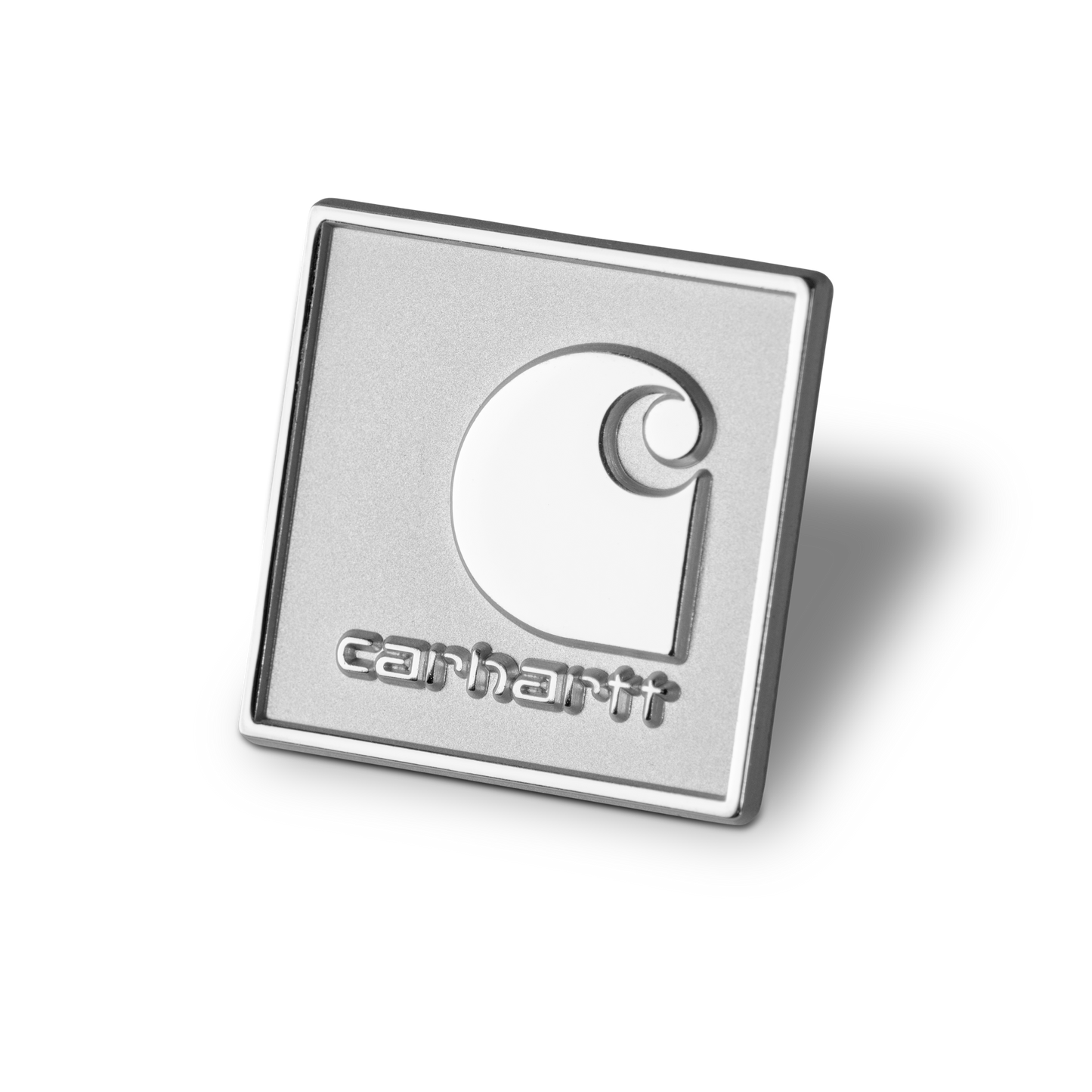 Carhartt WIP Square Label Pin - Silver