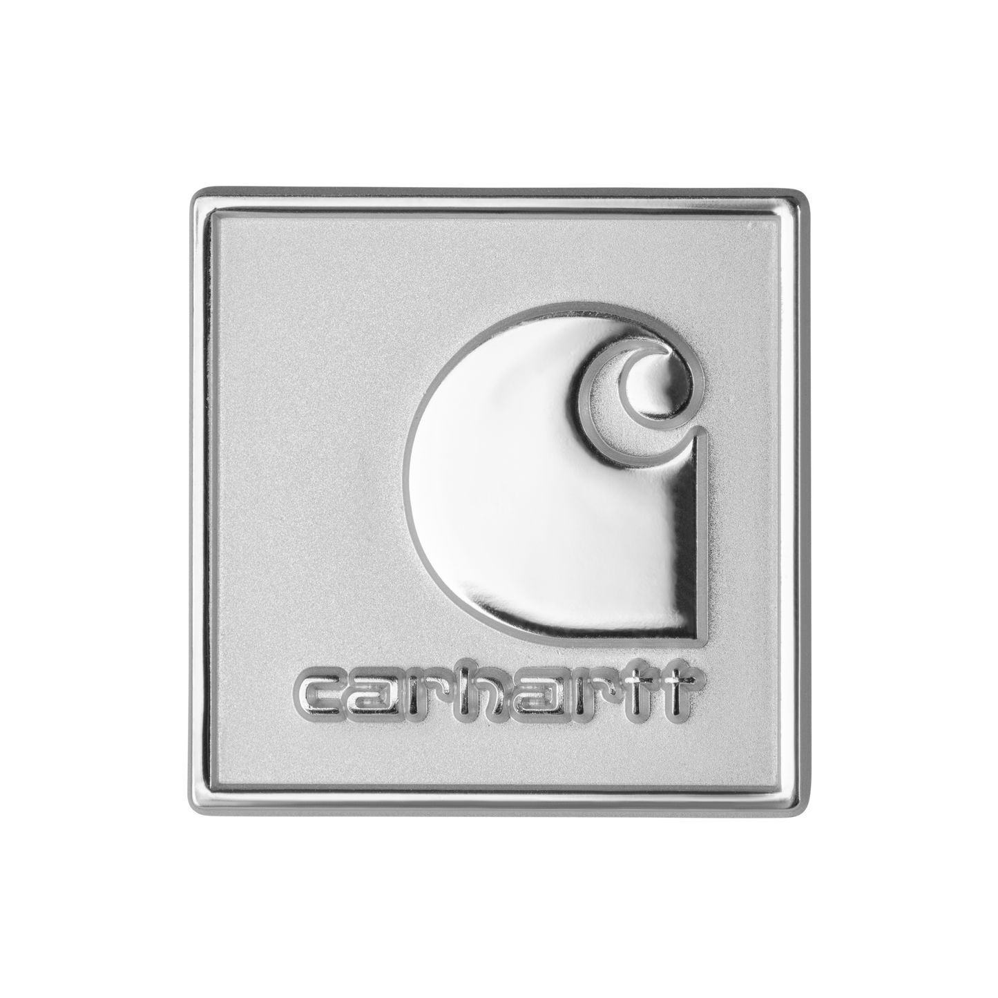 Carhartt WIP Square Label Pin - Silver
