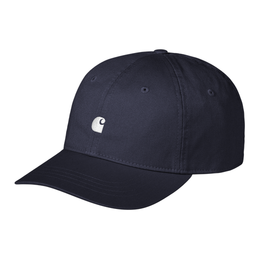 Carhartt WIP Madison Logo Cap - Dark Navy / White