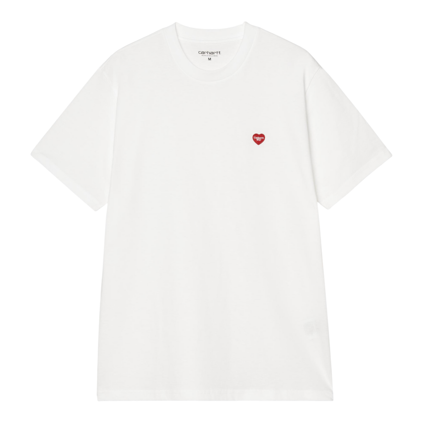 Carhartt WIP S/S Small Heart T-Shirt - White / Red
