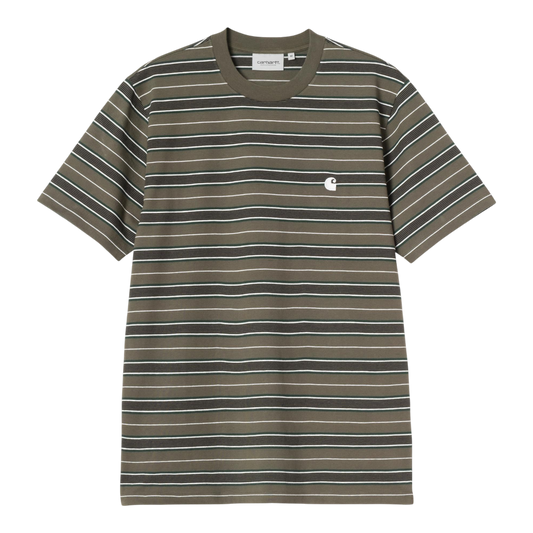 Carhartt WIP S/S Bronson T-Shirt - Bronson Stripe, Cypress