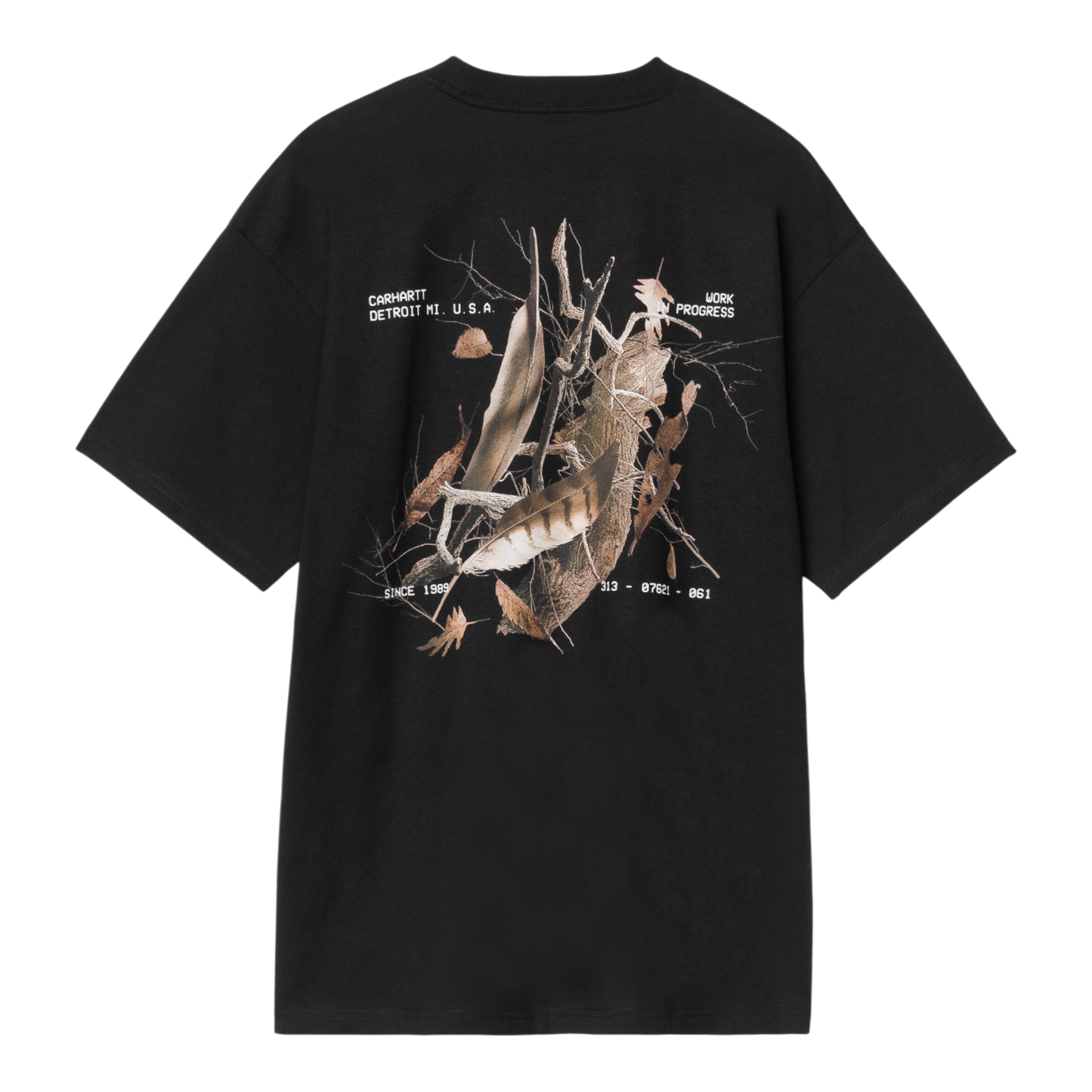 Carhartt WIP S/S Feather Progress T-Shirt - Black