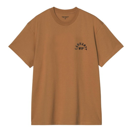 Carhartt WIP S/S Arch Script T-Shirt - WIP H Brown / Black