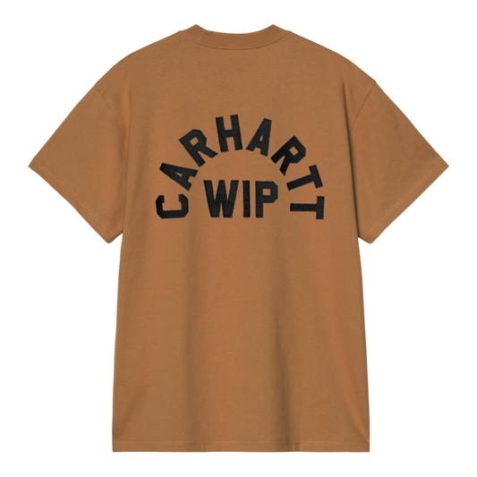 Carhartt WIP S/S Arch Script T-Shirt - WIP H Brown / Black