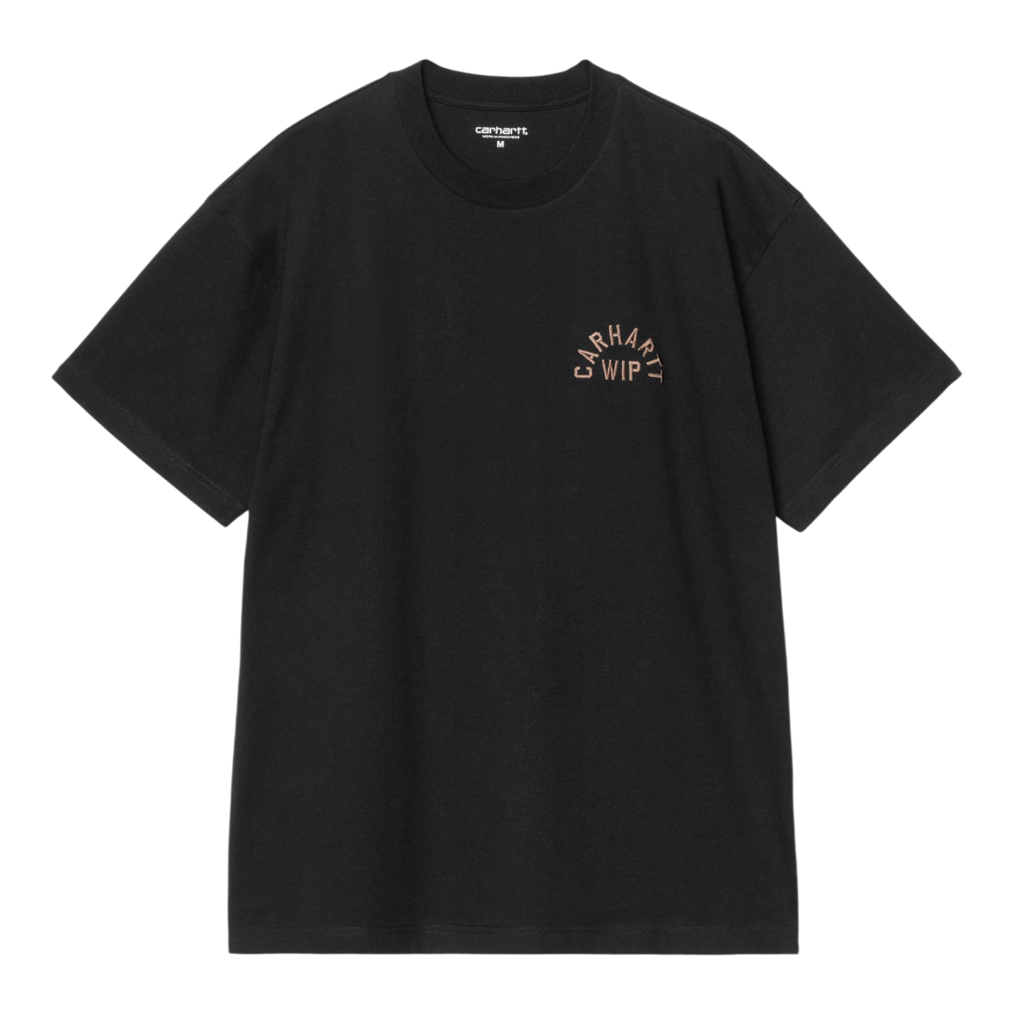 Carhartt WIP S/S Arch Script T-Shirt - Black / WIP H Brown