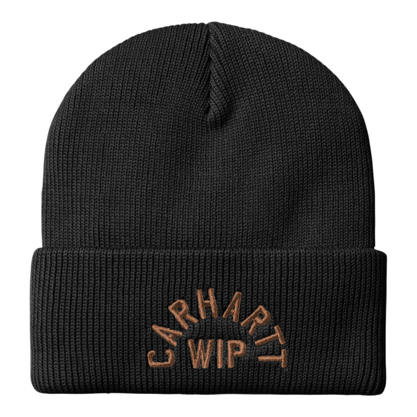 Carhartt WIP Arch Script Beanie - Black / WIP H Brown