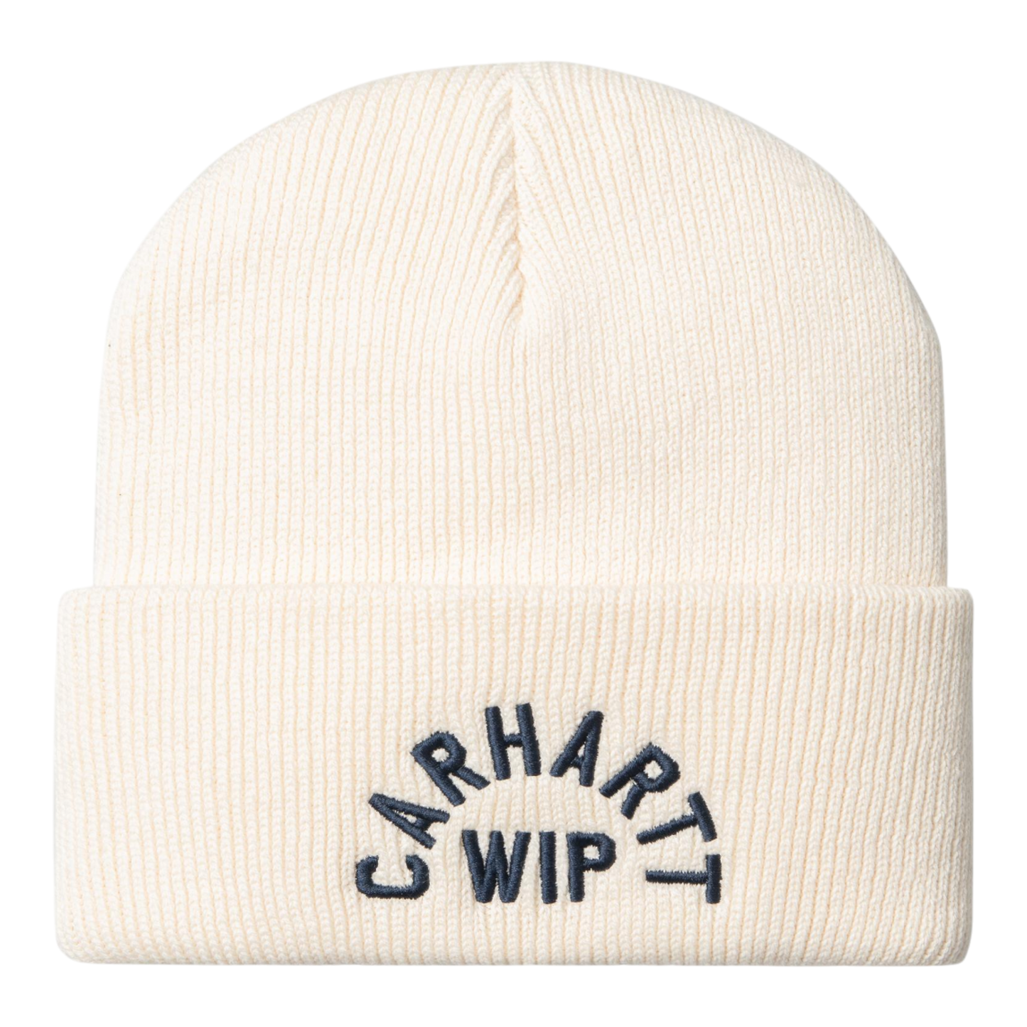 Carhartt WIP Arch Script Beanie - Natural / Dark Navy