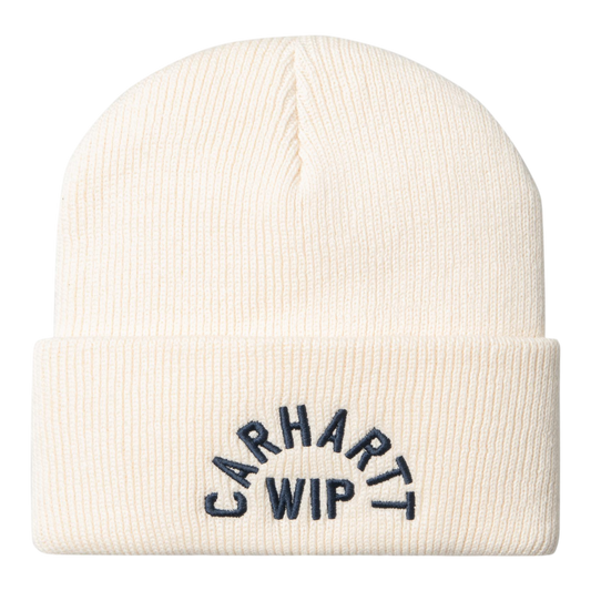 Carhartt WIP Arch Script Beanie - Natural / Dark Navy