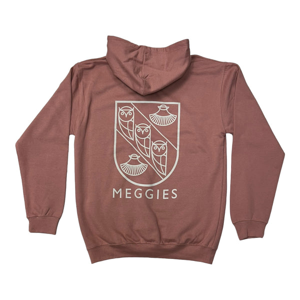 Forw4rd Meggies Mono Crest Hoody - Dusty Pink
