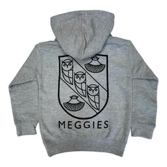 Forw4rd Meggies Mono Crest Youth Hoodie - Heather Grey