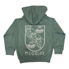 Forw4rd Meggies Mono Crest Youth Hoodie - Dusty Green